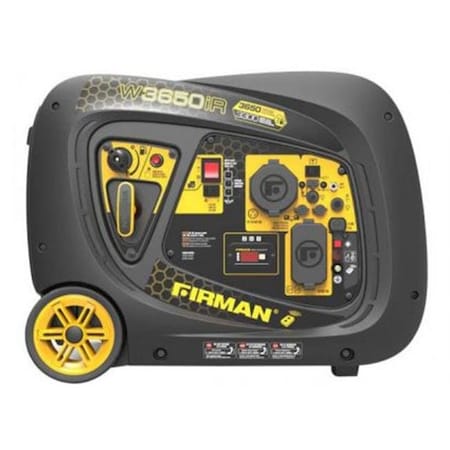 Firman Portable Generator, 3,300 W Rated, 3,650 W Surge, 30 A/20 A/8.3 A/2.1 A A FMNW03381